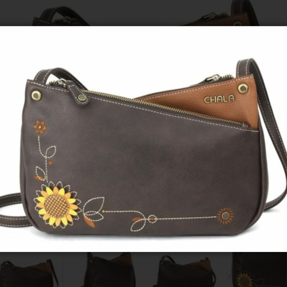 Chala Cross-Body Bag - Sunflower, Brown